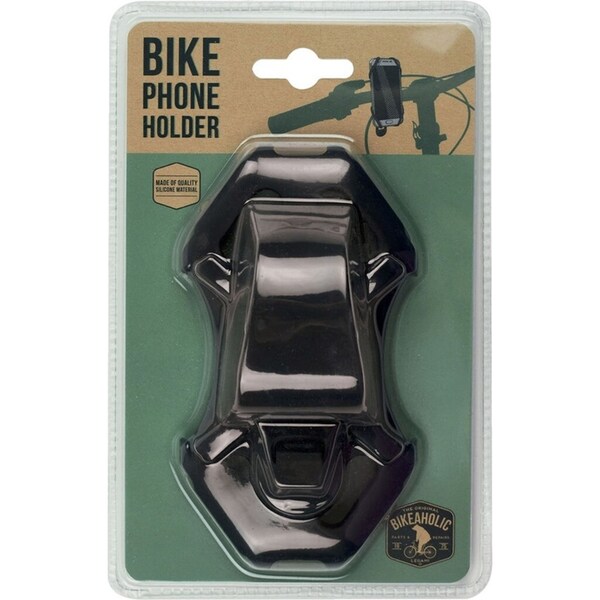 Legami Bike Handlebar Adjustable Silicone Phone Mobile Bicycle Holder/Mount BLK