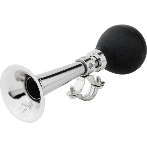 Legami Bike Loud Air Horn Bicycle Handlebar Safety Sound Squeeze Alarm Silver