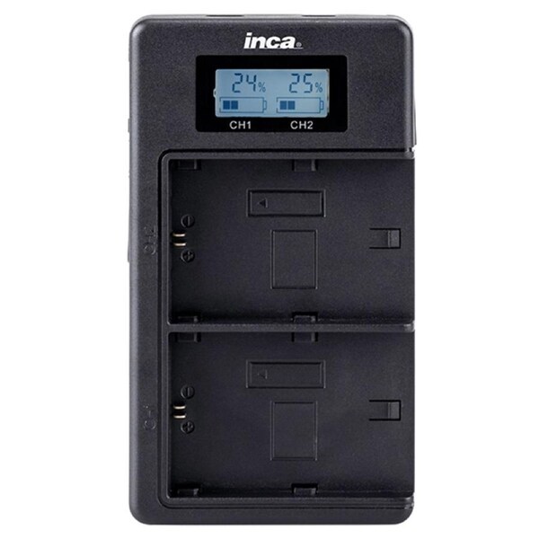 Inca CD-SD005 2-Slots USB Charger/Power Bank for Canon LP-E6N