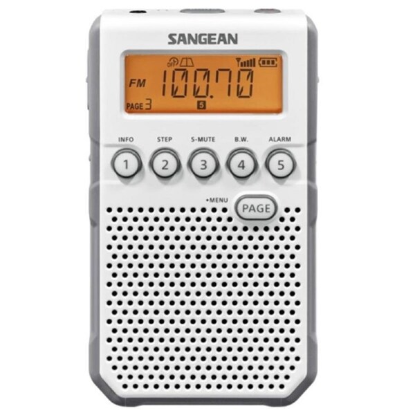 Sangean DT-800 Pocket Radio - White