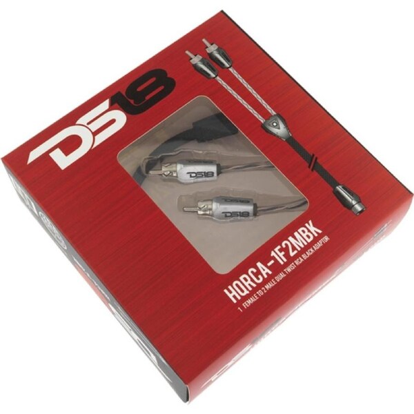 DS18 HQ 1 Female to 2 Male Dual Twist RCA