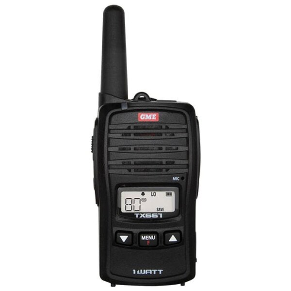 GME TX667 1 Watt UHF Handheld Radio - Black