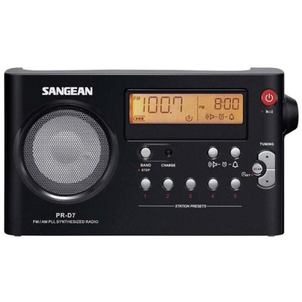 Sangean PR-D7 Compact AM/FM Radio - Black