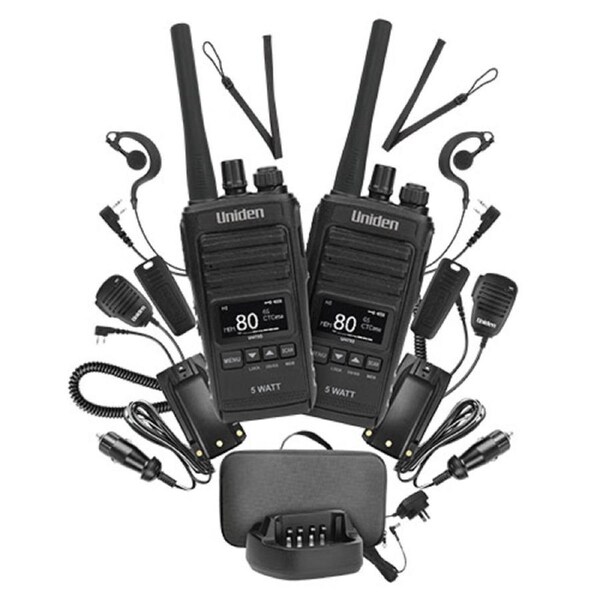 Uniden UH755 UHF CB Handheld Radio - Deluxe Pack