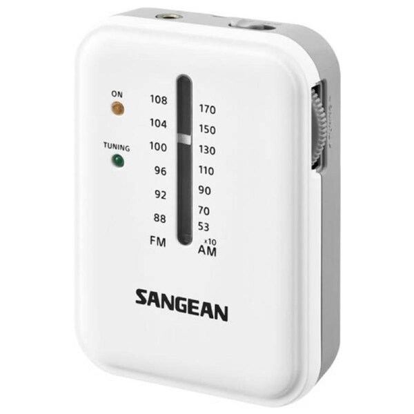 Sangean SR-32 FM / AM Hand Held Receiver - White / Grey