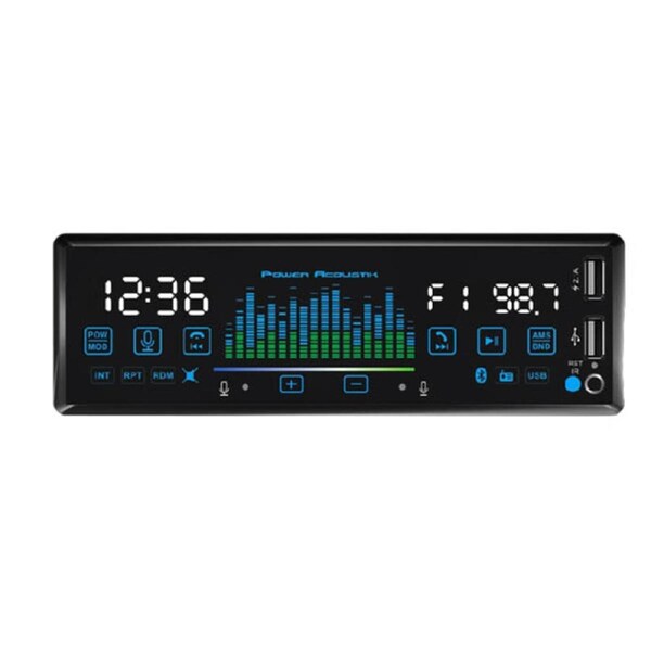 Power Acoustik Multimedia USB BT Car Stereo