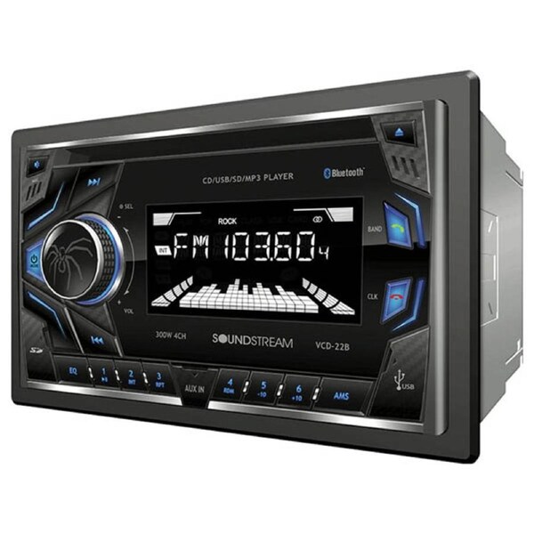 Soundstream VCD-22B 2-Din CD Receiver w BT & USB