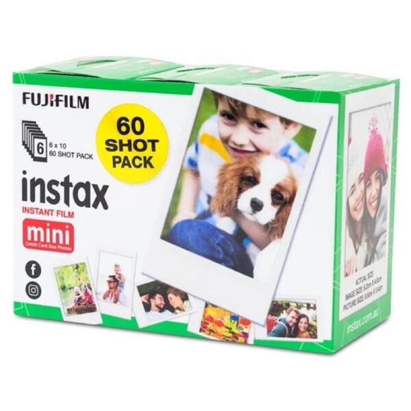 Fujifilm Instax Mini Instant Film - 60 Sheets
