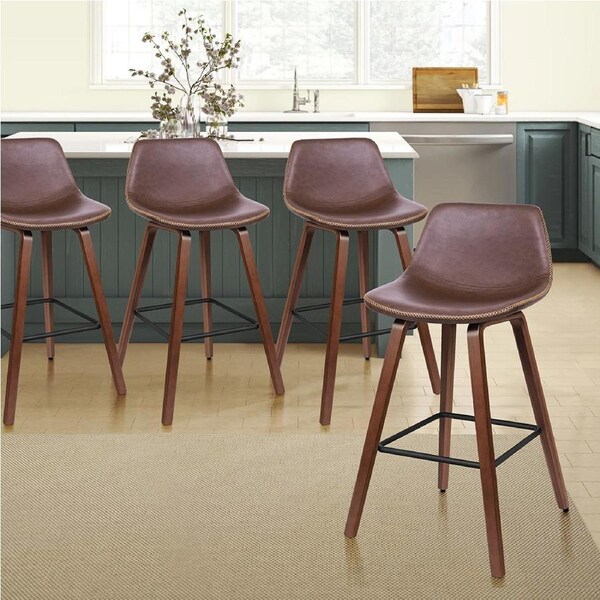 4x ALFORDSON Bar Stools Noah Dining Chair Coffee