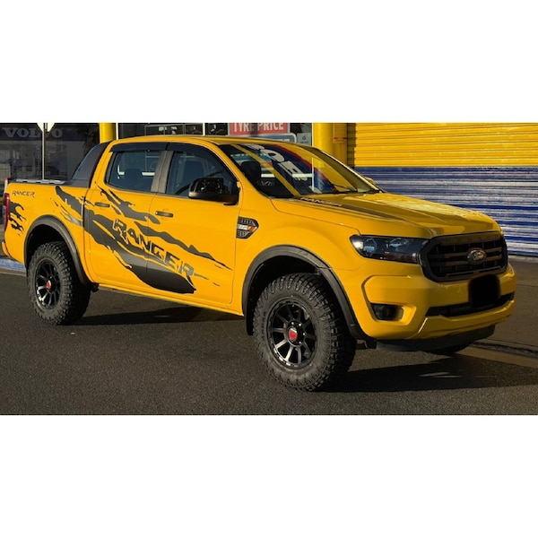 Slim Black Fender Flares for Ford Ranger PX3 2018 Onwards