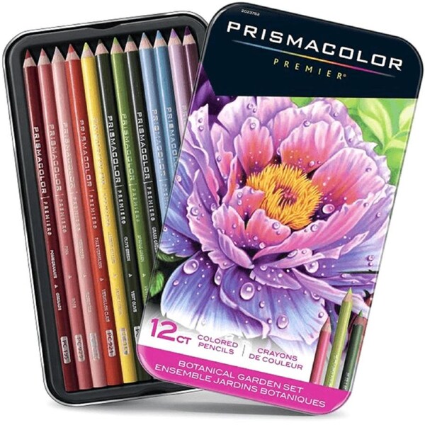Prismacolor Premier 12 Botanical Garden Flowers Coloured Pencils Tin Set