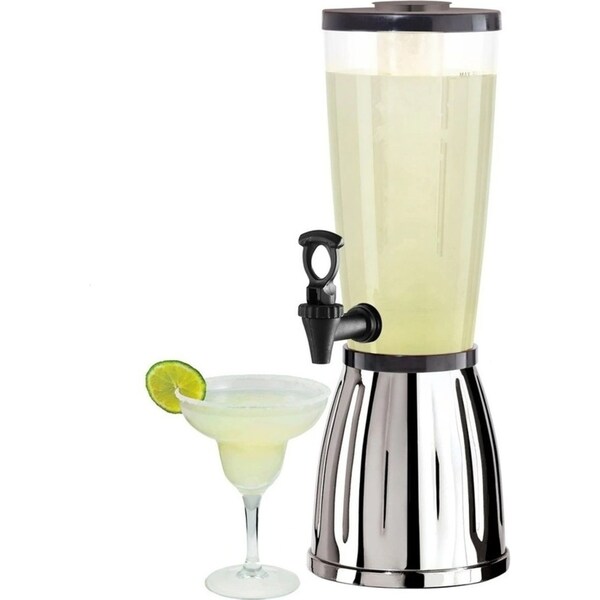 Oggi Party Drinks/Beverage Dispenser w/Removable Ice Tube/Easy Pour Spigot 2.84L