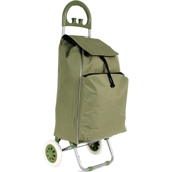 Tosca 70L/58cm Shopping Cart Trolley Bag Grocery/Market Storage w/ Wheels Khaki