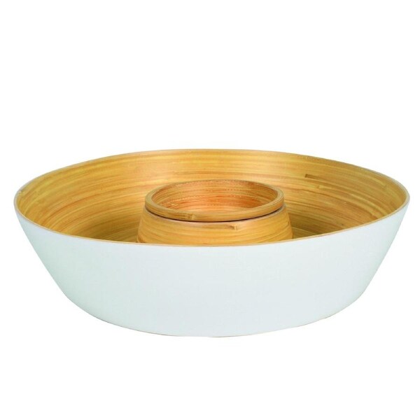 Bamboo Chip and Dip Bowl 33 x 8cm