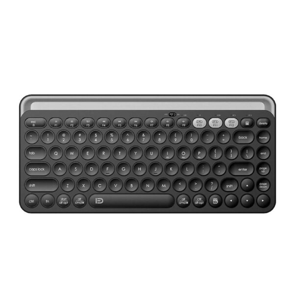 TODO Bluetooth Wireless Keyboard Tablet Holder Mac Windows Android 2.4G USB DUAL BT 3.0 5.0 - Black