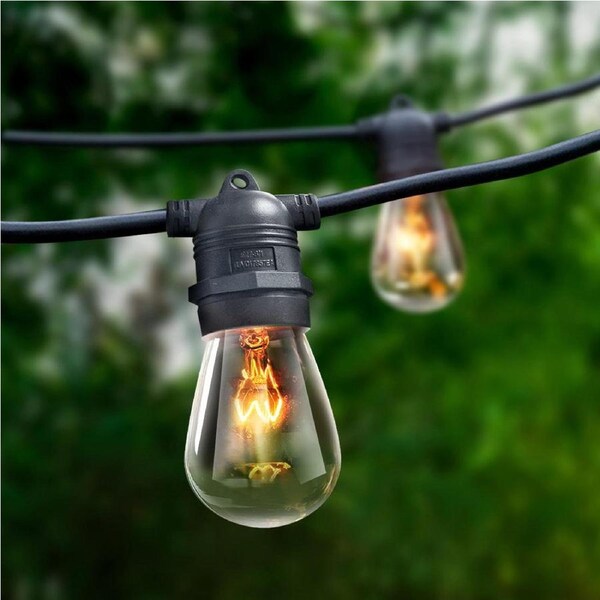 20M-92M Festoon Lights String Lighting Waterproof Outdoor Christmas Decorations 40 Bulbs: 38m