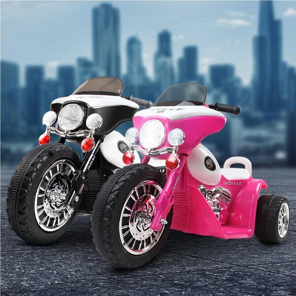 Rigo Ride On Car Toy Bike Motorbike Kids Electric Cars Harley Pink