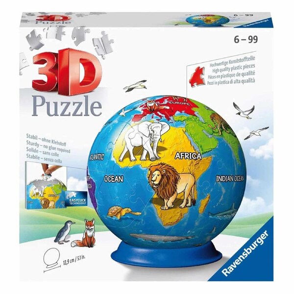 Ravensburger Puzzleball - Children's Globe 72pc Jigsaw Puzzle
