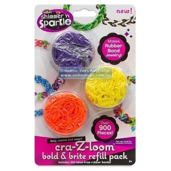 Shimmer 'N Sparkle - Cra-Z-Loom - Bold & Brite Refill Pack