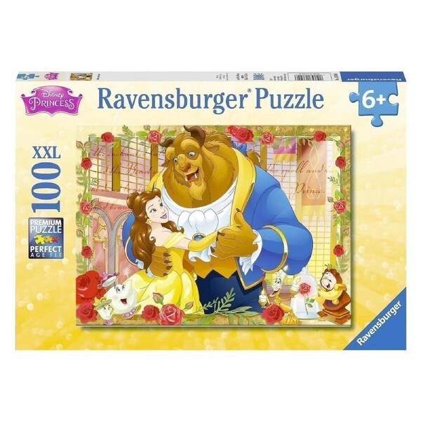 Ravensburger - 100 XXL Piece Puzzle - Disney Princess Belle & Beast