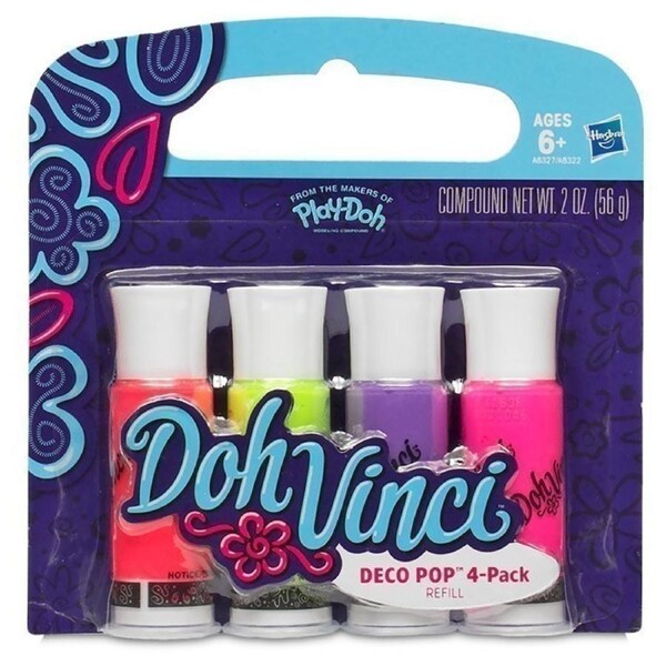 DohVinci - Deco Pop 4-Pack - Warm Colours