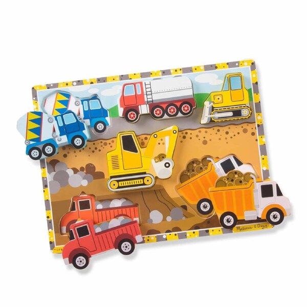 Melissa and Doug - Construction Chunky Puzzle - 6 Pieces