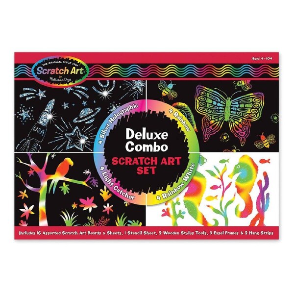 Melissa and Doug - Scratch Art - Deluxe Combo Scratch Art Set