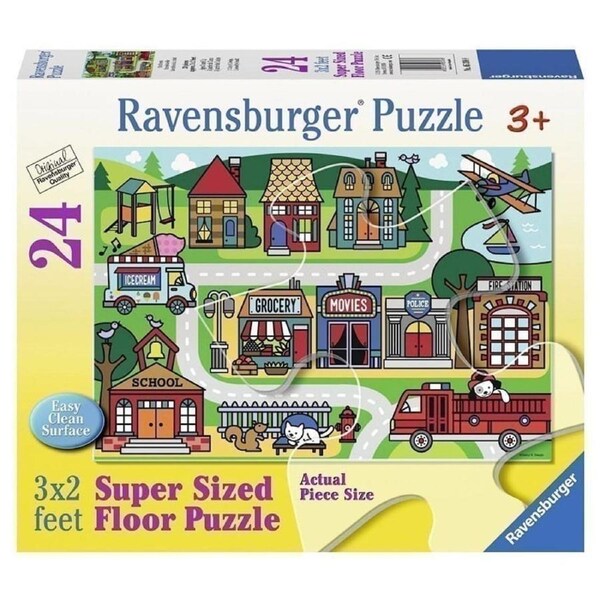 Ravensburger - Super Sized Floor Puzzle - City Streets - 24 Piece