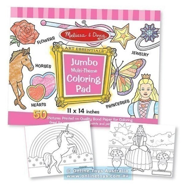 Melissa and Doug - Jumbo Colouring Pad - Pink