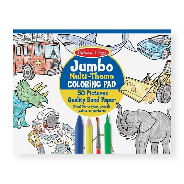 Melissa and Doug - Jumbo Colouring Pad - Multi-Theme