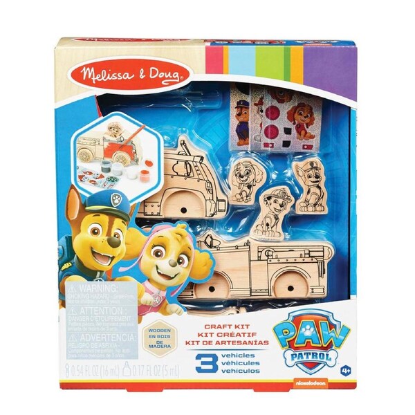 Melissa and Doug - DYO Wooden Vehicle Craft Kit - Paw Patrol