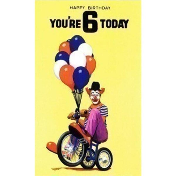 6th Birthday Boy - Funny Clown