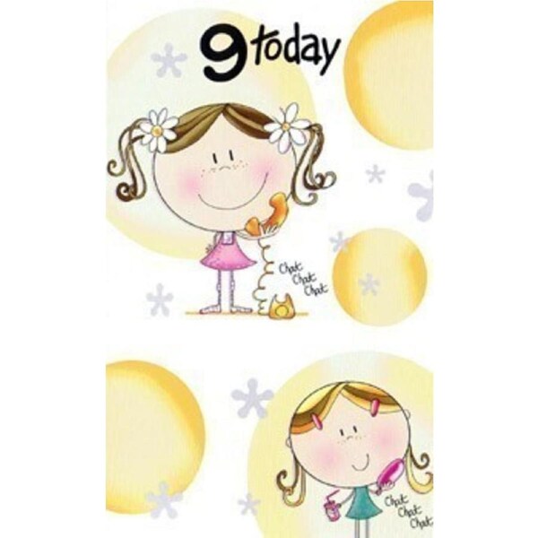 9th Birthday Girl - Girl on Phone