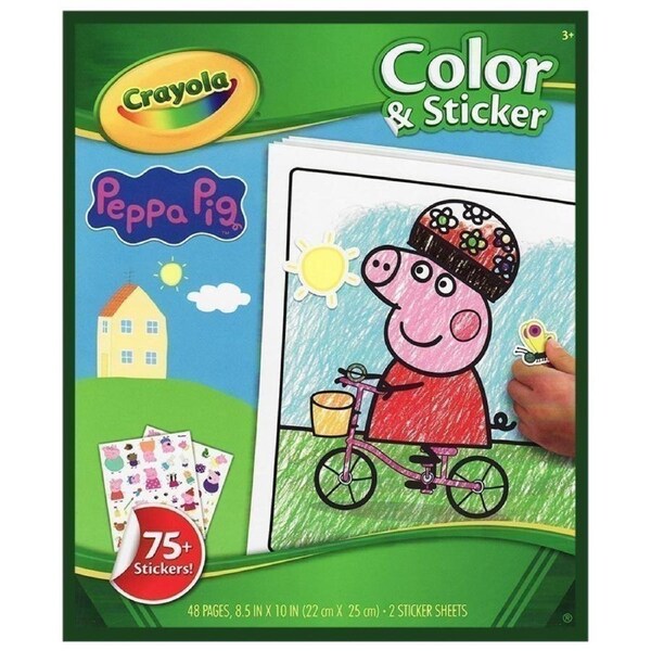 Crayola - Colour & Sticker Book - Peppa Pig