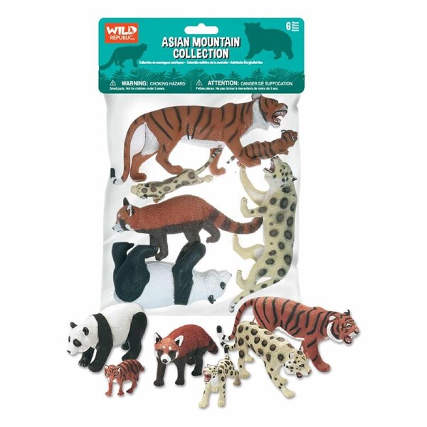 Wild Republic - Large Plastic Asian Mountain Animal Collection