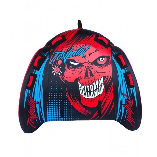 Test Pilot Hellrazor 3 Person Inflatable Towable Water Ski Tube 80" TPHELL3