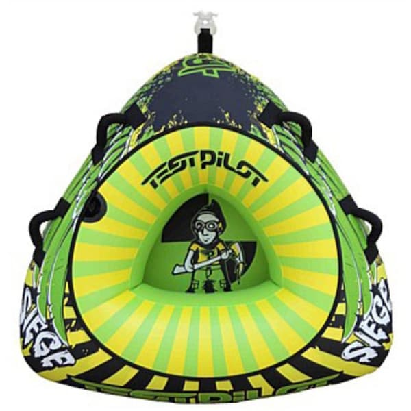 Test Pilot Siege 1 Person Inflatable Towable Water Ski Tube 56" TPSIEGE