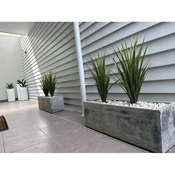 Potted Artificial Long Grass (Yucca Grass) 75cm UV Resistant