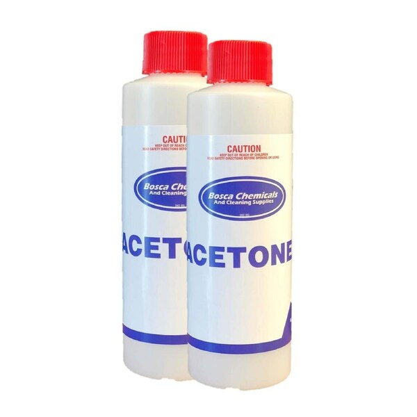 100% Pure Acetone - Gel Acrylic Nail Polish Remover 250ml - Twin Pack