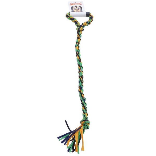Jolly Ropes Dog Tug Toy Single With Handle Boredom Breaker Aust Made
