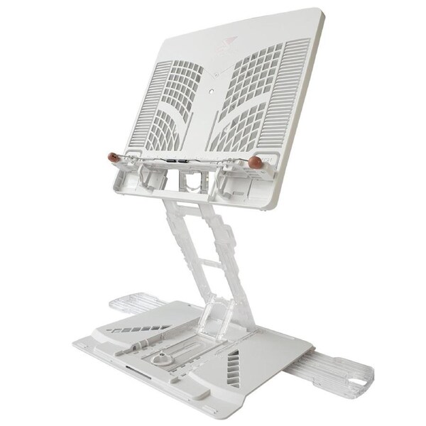 Adjustable Laptop Stand Foldable Tablet Book PC Holder Desk WHITE