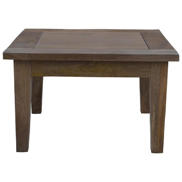 Aksa Lamp Table 60cm Solid Mango Wood Coffee Side Sofa End Desk