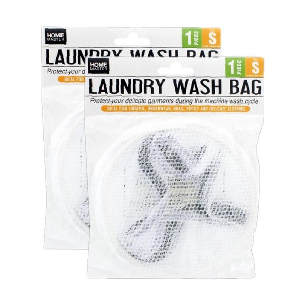 2PCS Samll Size Laundry Wash Bag 13.5cm x 15cm x 15cm Durable Zipper