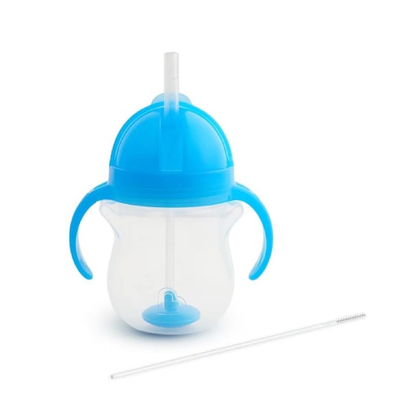Munchkin 207ml Any Angle Baby/Toddler Weighted Straw Trainer Drink Cup 6m+ Asst.