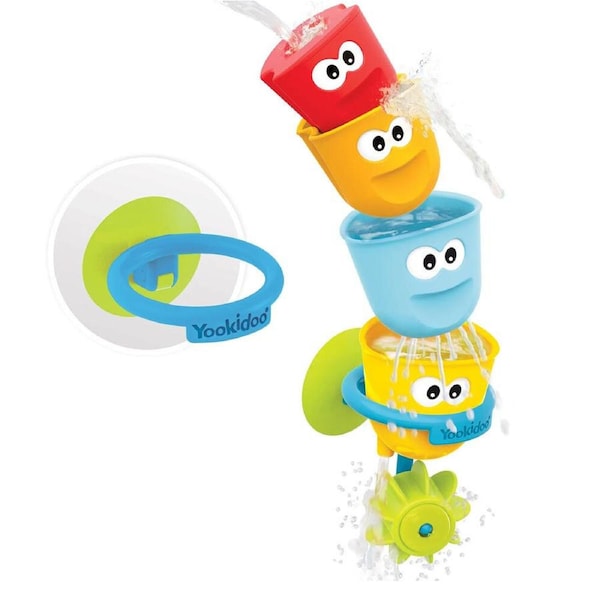Yookidoo Fill 'N' Spill Action Cups Baby/Toddler Bath Water Play Toy 8m+ 19cm