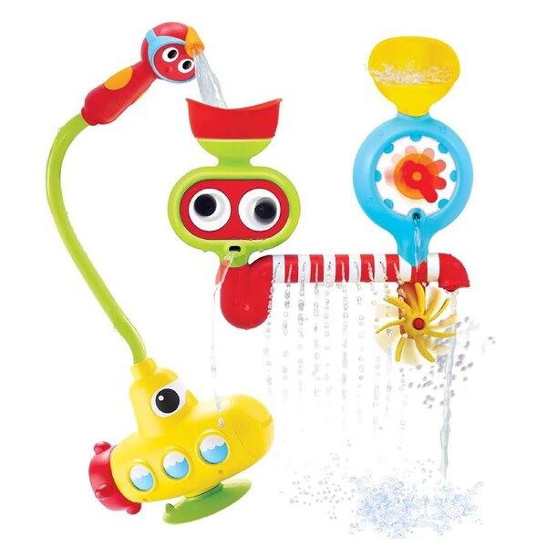 Yookidoo Submarine Spray Station Kids/Toddler Bath Water Play Toy 2-6y 24x33cm