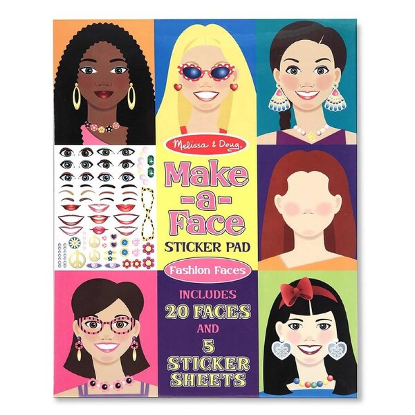 Melissa and Doug - Make-A-Face Sticker Pad