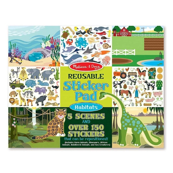 Melissa and Doug - Reusable Sticker Pad - Habitats