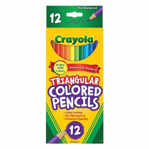 Crayola Triangular Pencils - 12 Colours