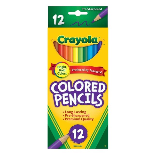 Crayola Coloured Pencils - 12 Colours